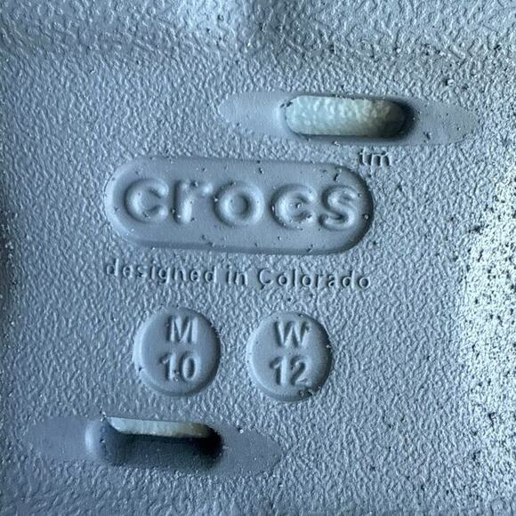 Crocs Echo Grey/Blue Unisex Clogs- M 10- W 12 main image 9